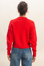 Load image into Gallery viewer, HF Mock Neck Seam Front Sweater