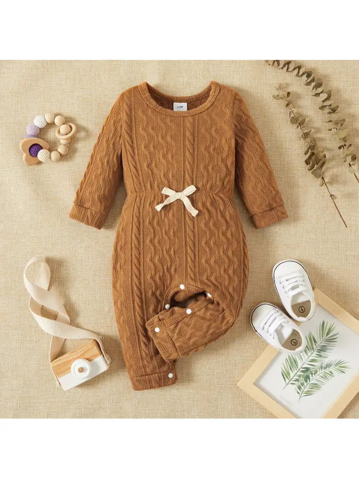 Cable Knit Snap Jumpsuit Hingeon5th