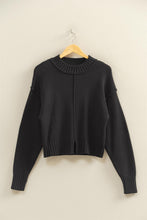 Load image into Gallery viewer, HF Mock Neck Seam Front Sweater