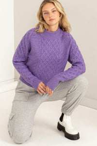 HF Braided Cable Knit Sweater