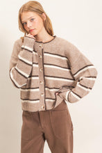 Load image into Gallery viewer, HF Stripe Button-up Cardigan