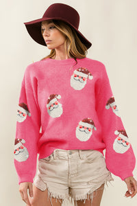 BB Sequin Santa Sweater