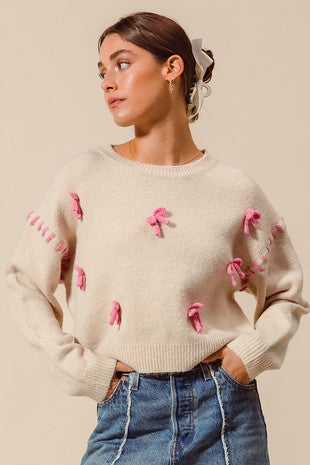 SM Stitch Bow Sweater