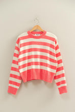 Load image into Gallery viewer, HF Ribbed Edge Stripe Sweater