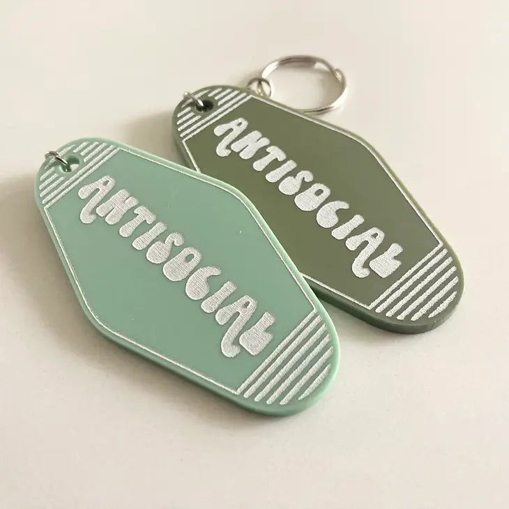 Anti-Social Hotel Keychain