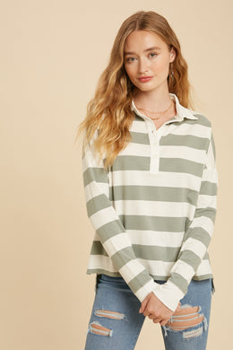 IL Striped Rugby Top
