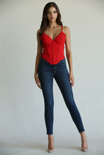 Load image into Gallery viewer, V-Cut Hem Corset Top