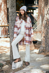 AR Rust Purple Midi Plaid