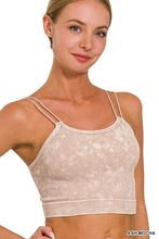 Load image into Gallery viewer, Pink Mineral Washed Bralette