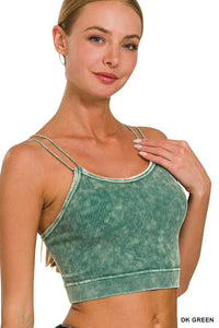 Pink Mineral Washed Bralette