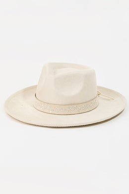 Embroidered Belt Fedora