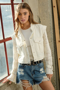 Crochet Sleeve Jacket