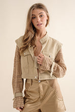 Load image into Gallery viewer, Crochet Sleeve Jacket