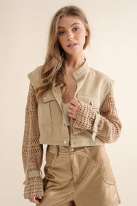 Crochet Sleeve Jacket