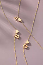 Load image into Gallery viewer, Mini Brass Initial Necklace