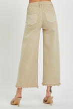 Load image into Gallery viewer, Tummy Control High Rise Khaki Wide Leg Crop