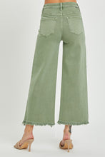 Load image into Gallery viewer, Tummy Control Wide Leg Olive Crop