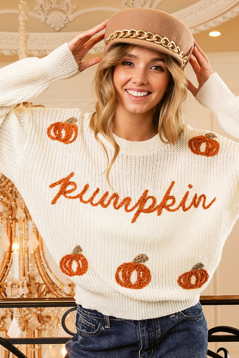 Oatmeal Pumpkin Sweater