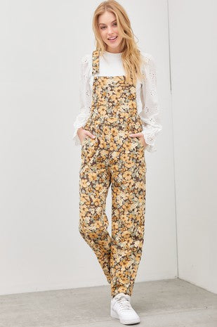 BV Brown Floral Overall