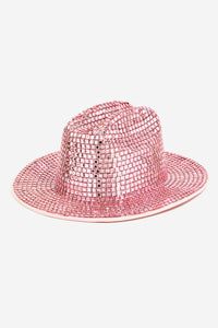 Rhinestone Suede Hat