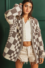 Load image into Gallery viewer, Chunky Checked Cardigan