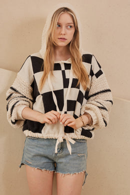 ML Checkered Hoodie