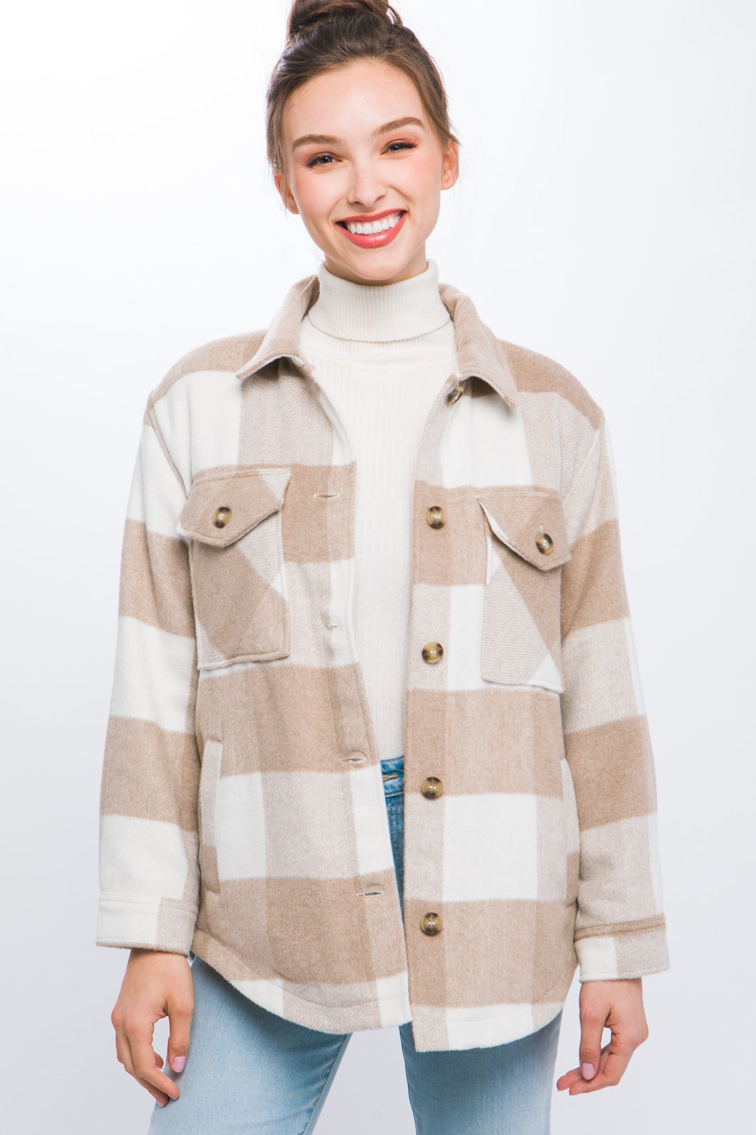 Sherpa Buffalo Plaid Shacket