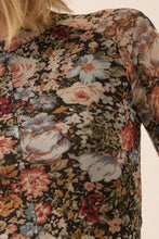 Load image into Gallery viewer, Floral Mesh Top