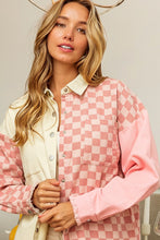 Load image into Gallery viewer, BB Raw Edge Checker Pattern Jacket