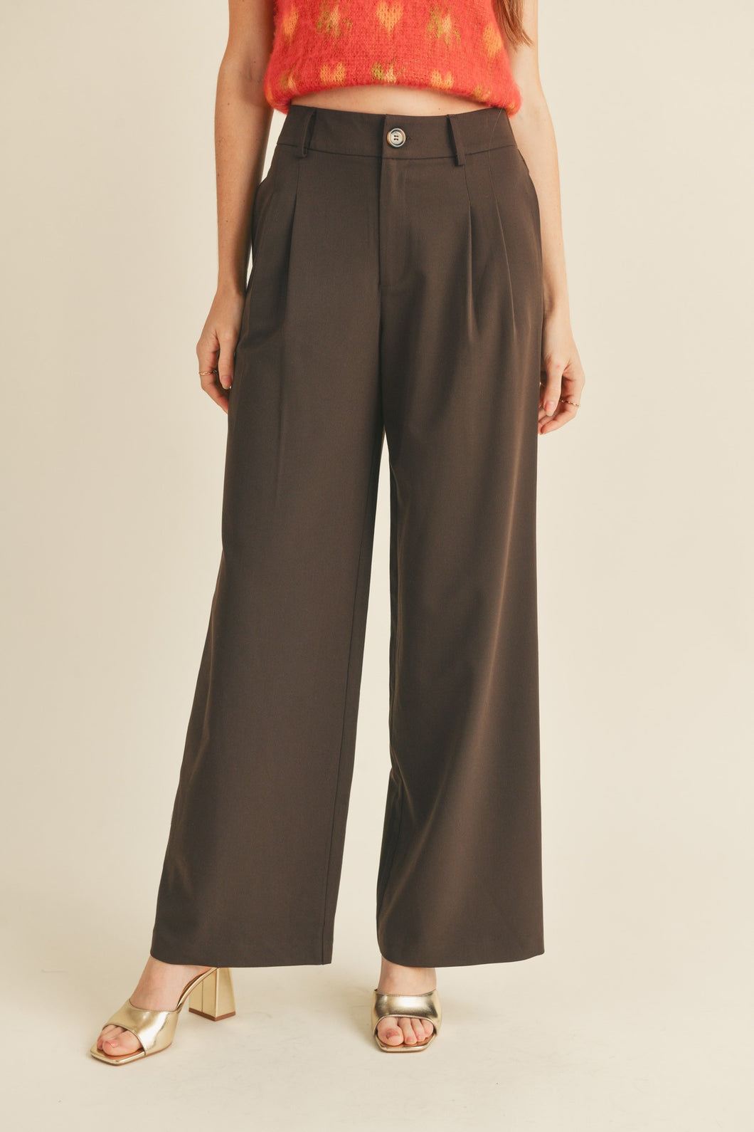 &M Pleated High Waist Trouser