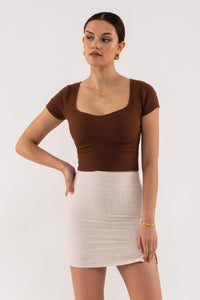 Cropped Ribbed Top