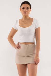 Cropped Ribbed Top