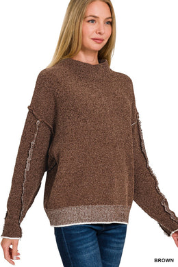 ZA Exposed Seam Sweater