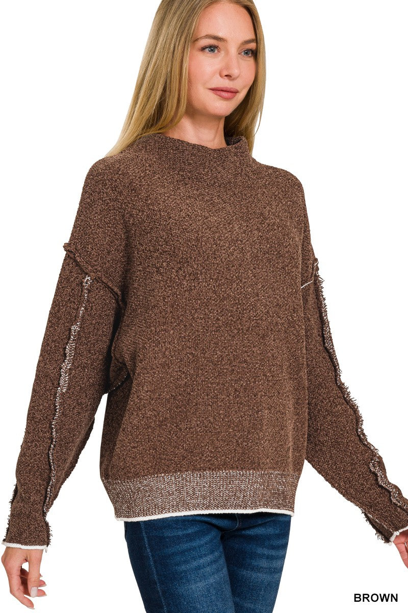 ZA Exposed Seam Sweater