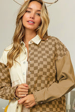 Load image into Gallery viewer, BB Raw Edge Checker Pattern Jacket