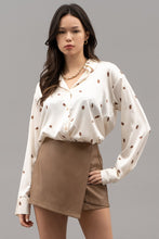 Load image into Gallery viewer, Brush Stroke Satin Blouse