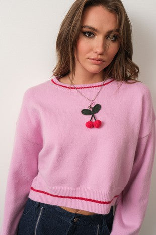 PG Pink Cherry Sweater