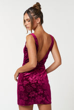 Load image into Gallery viewer, BB Velvet Mini Dress