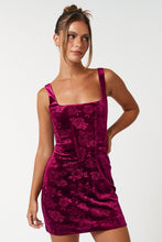 Load image into Gallery viewer, BB Velvet Mini Dress