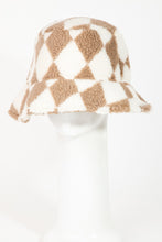 Load image into Gallery viewer, Checkered Sherpa Bucket Hat