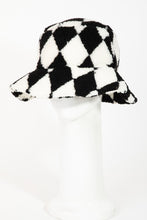 Load image into Gallery viewer, Checkered Sherpa Bucket Hat