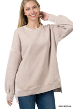 Load image into Gallery viewer, ZA Acid Washed High-Low Pullover