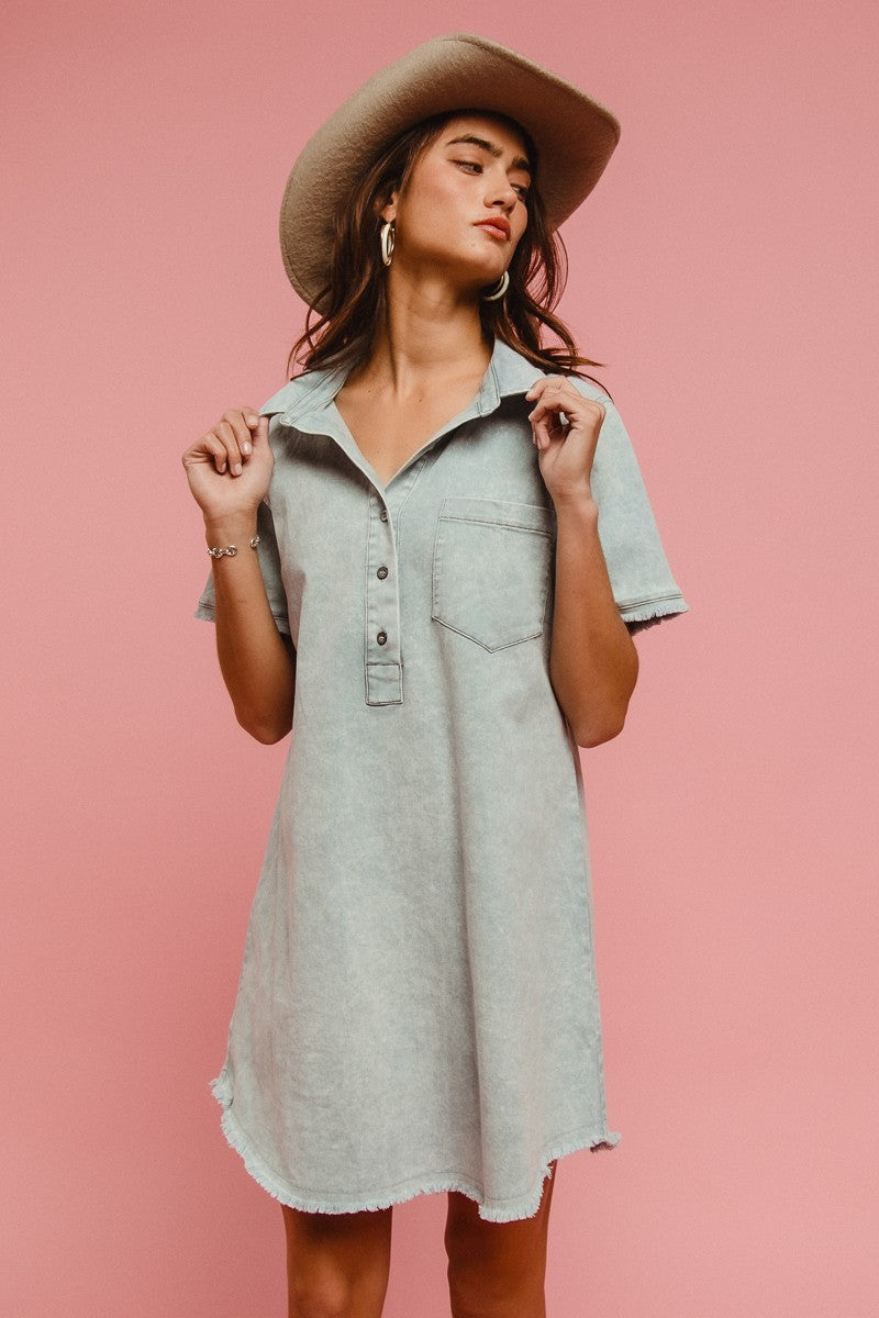 BB Frayed Edge Dress
