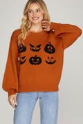 SK Jack-o-lantern Sweater