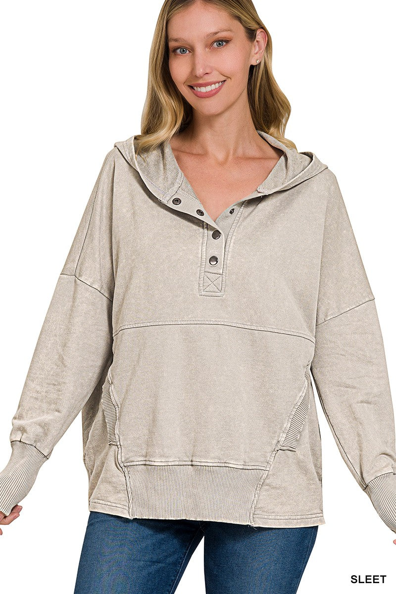 ZA Henley Hoodie