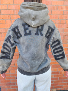 Mineral Washed Embroidered Motherhood Hoodie