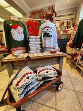 Load image into Gallery viewer, Embroidered Green Santa Face Crewneck