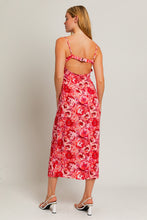 Load image into Gallery viewer, LL Red Floral Midi Dress
