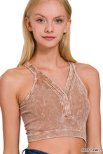 Load image into Gallery viewer, ZA Snap Front Mineral Washed Bralette