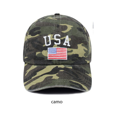 DY Embroidered USA Flag Cap